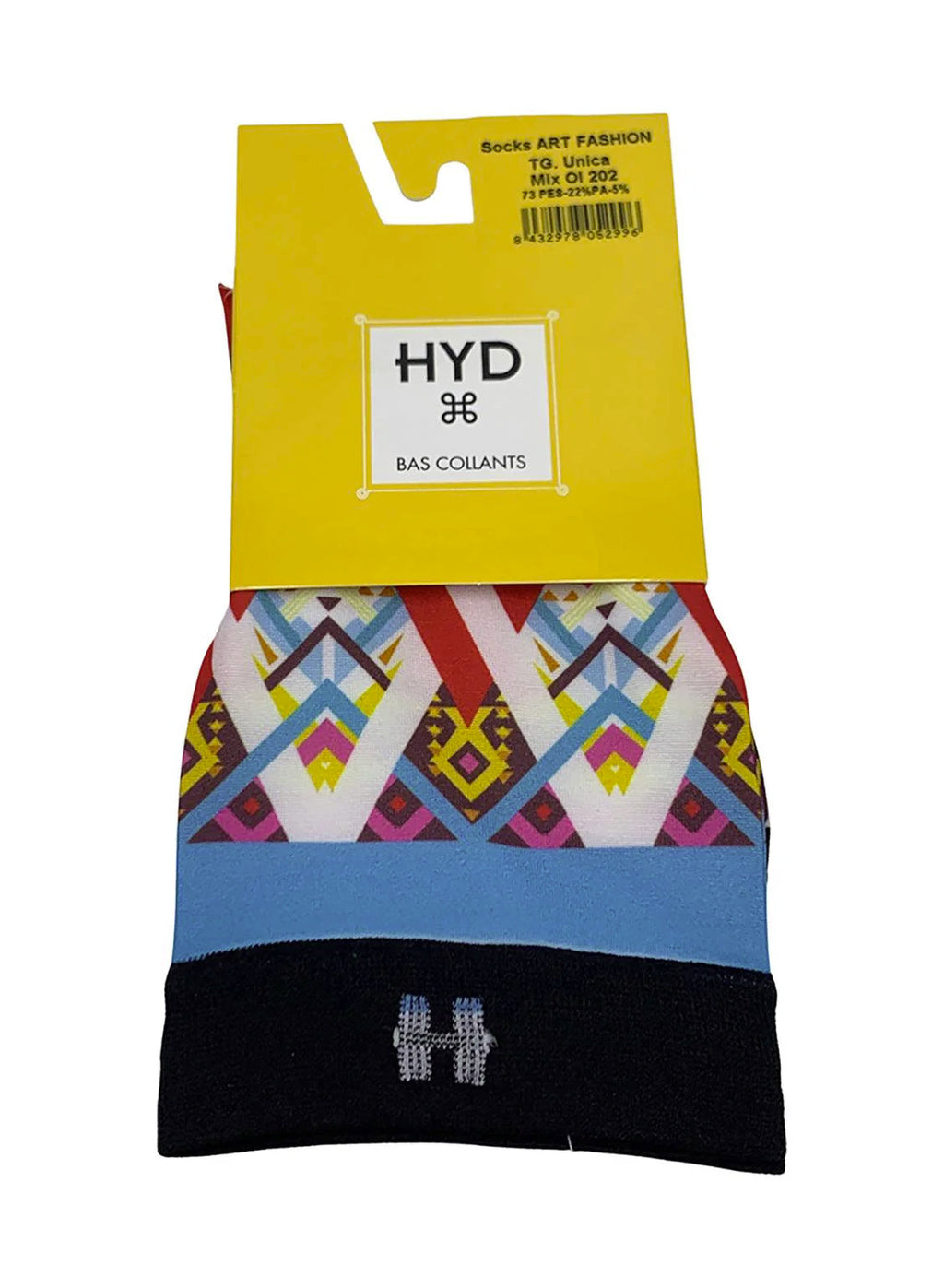 Șosete lungi damă festival HYD Art Fashion  imprimeu artistic premium, 20 DEN