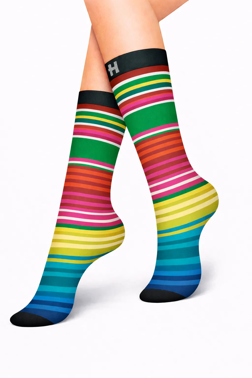 Șosete lungi damă HYD Fashion LINE  – Design Geometric Modern, 20 DEN